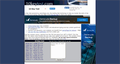 Desktop Screenshot of 10keytest.com
