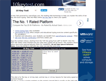 Tablet Screenshot of 10keytest.com
