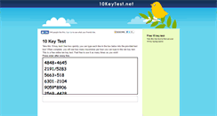 Desktop Screenshot of 10keytest.net